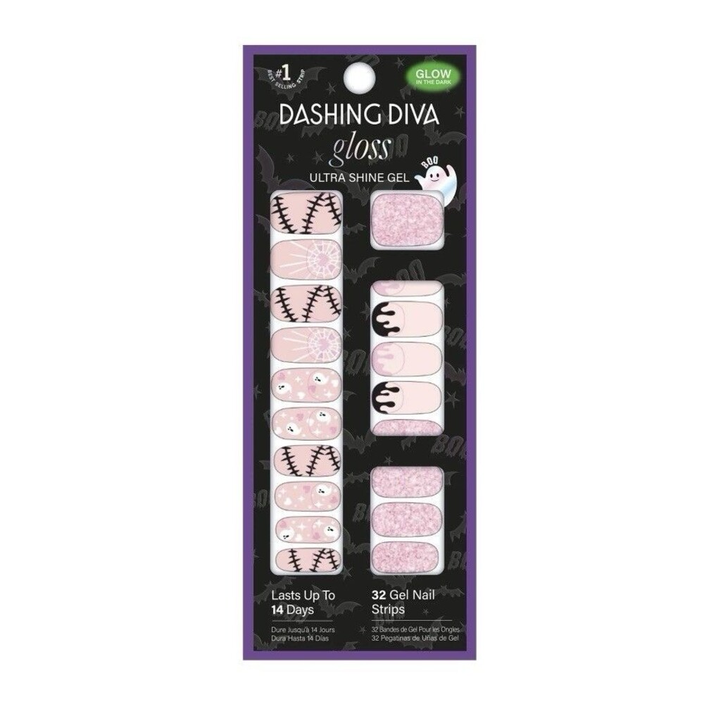 Dashing Diva Gel Nail Halloween Glow in the Dark, Kinda Cute, Kinda Scary